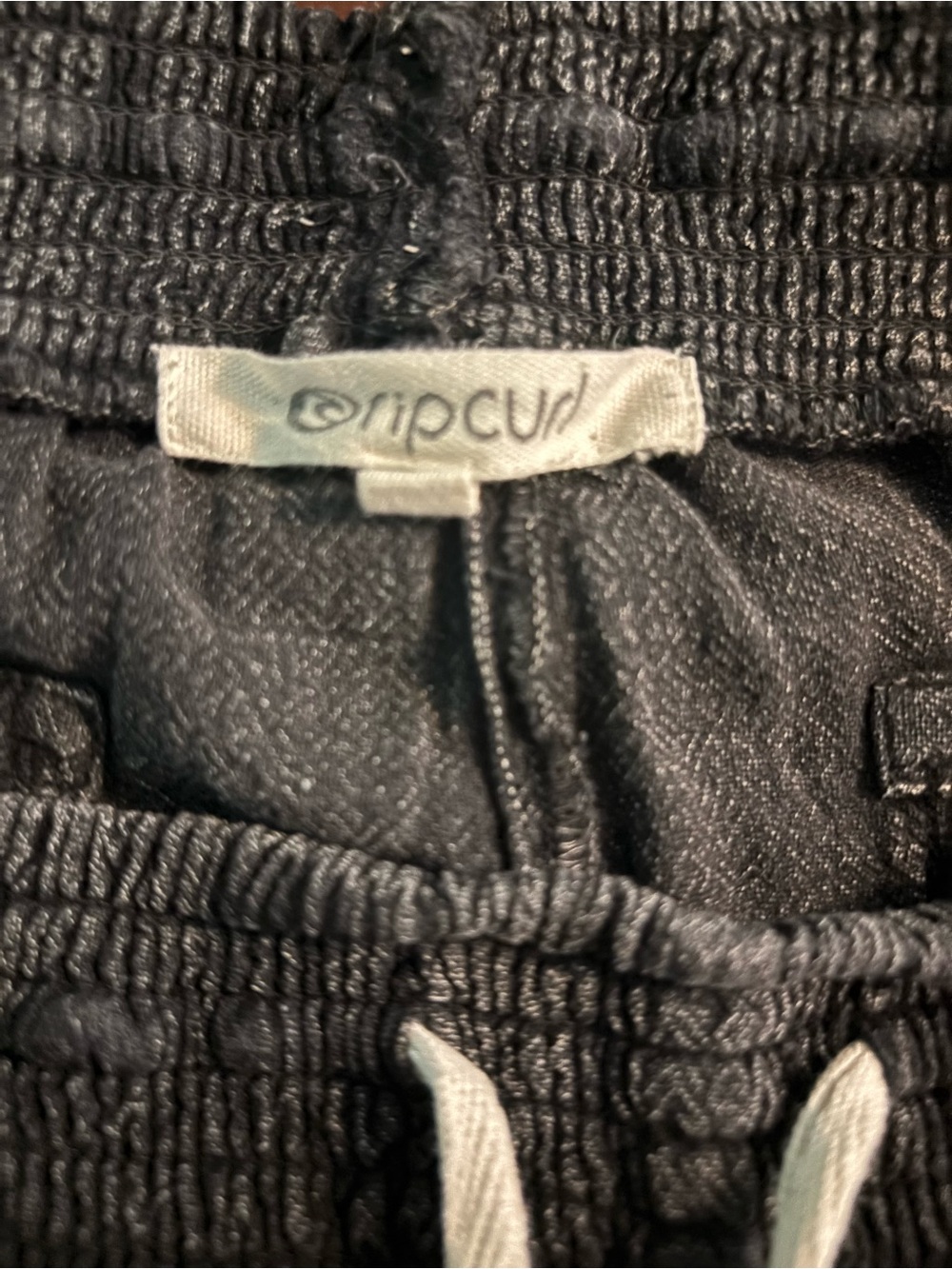 Rip Curl Womens Dark Gray Drawstring Classic Surf Pant Sz S Elastic Waist Ankle - Picture 5 of 10